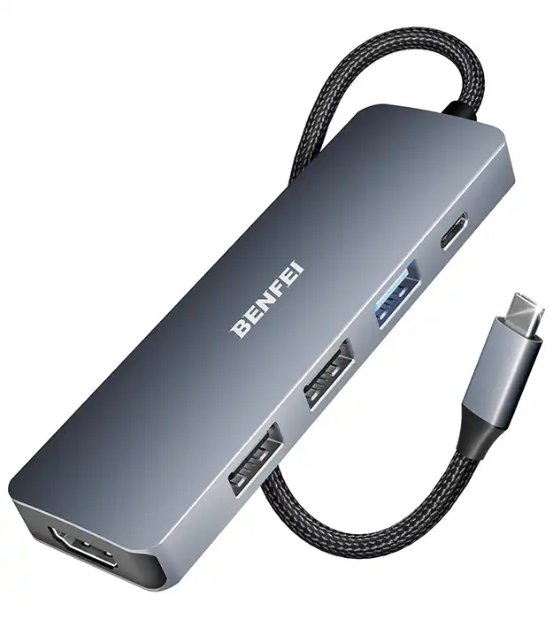 5-u-1 USB-C Hub sa 4K HDMI, 100W Punjenjem i 3 USB Porta - Kompatibilan sa MacBook, iPad i Više - Platforma za Online prodaju Concept Mango