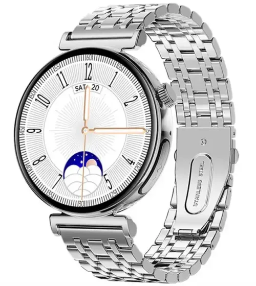 Luksuzni srebrni sat SilverElegance sa čeličnim kaišem