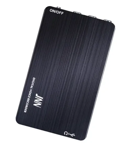 Diskretni digitalni diktafon u crnoj boji sa 32 GB memorije, model u obliku USB eksternog diska