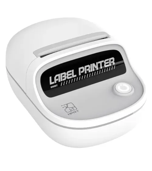 Termalni štampač etiketa bele boje sa Bluetooth povezivanjem i USB-C portom