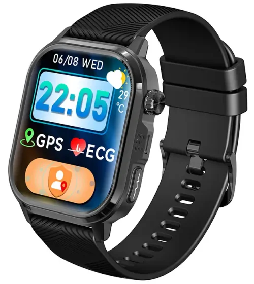 GPS pametni sat sa ECG funkcijom, AMOLED ekranom, SOS pozivom i dve narukvice