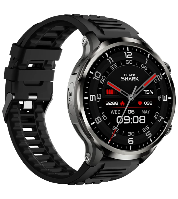 Black Shark Watch X 4G pametni sat sa silikonskom i kožnom narukvicom