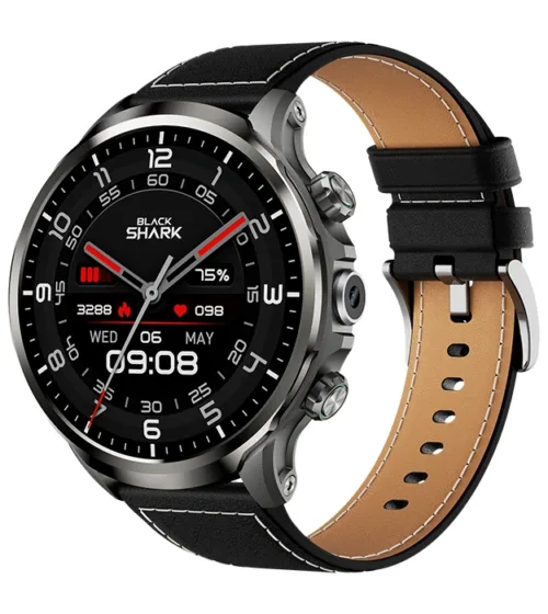 Black Shark Watch X 4G pametni sat sa silikonskom i kožnom narukvicom