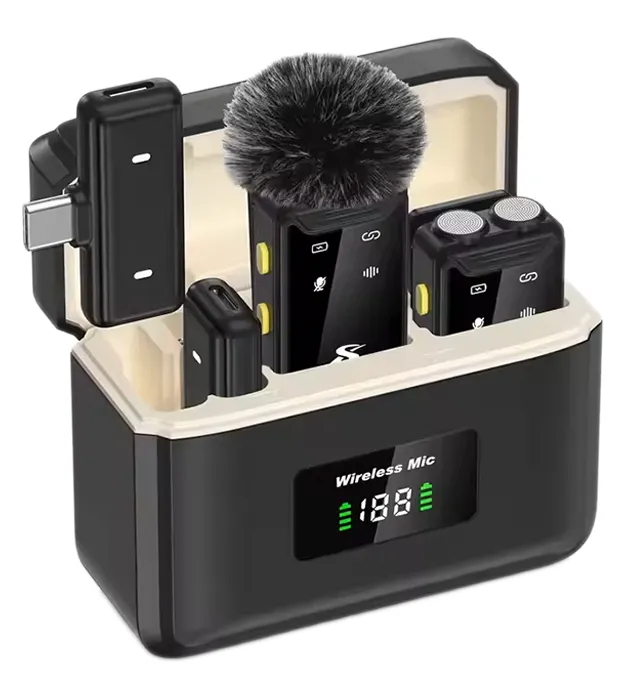 Bežični lavalier mikrofon SX22 sa 2 mikrofona i USB-C/Lightning prijemnicima