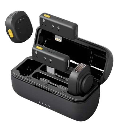 Bežični Lavalier SX27 mikrofon sa punjačem i dvostrukim prijemnicima