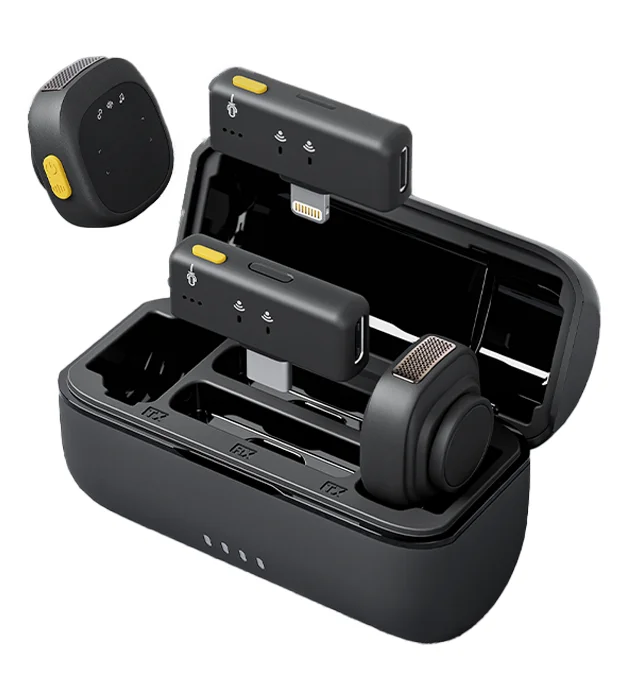 Bežični Lavalier SX27 mikrofon sa punjačem i dvostrukim prijemnicima